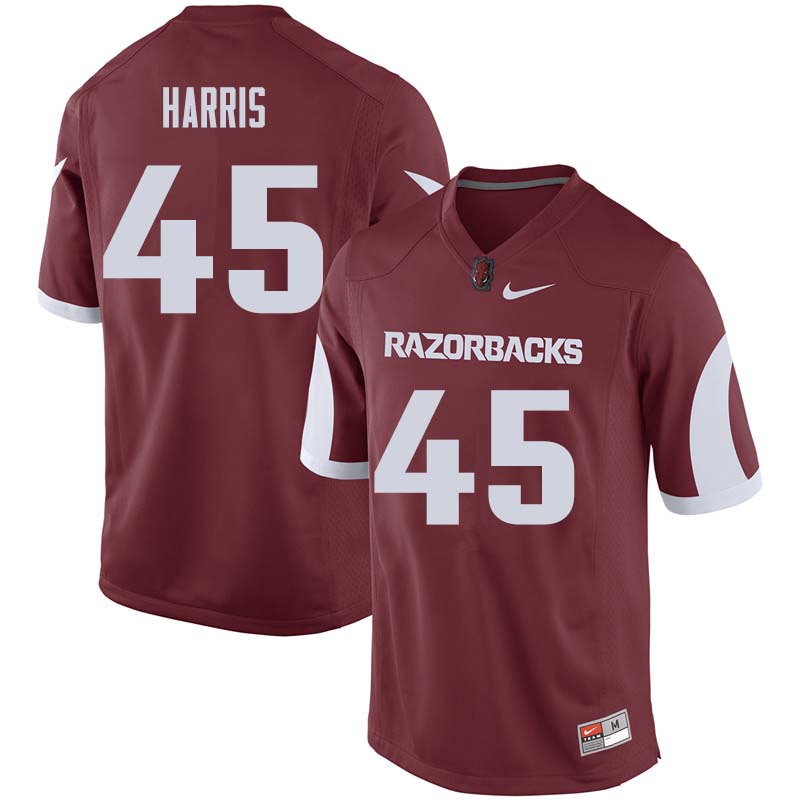 Men #45 Josh Harris Arkansas Razorback College Football Jerseys Sale-Cardinal